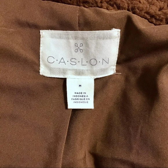 Caslon NWOT Faux Shearling Jacket Women M - Picture 11 of 14
